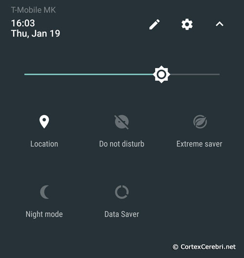 Photo 2 of the Notification bar / Status bar - HTC 10 Nougat Android 7 Update Release in Europe